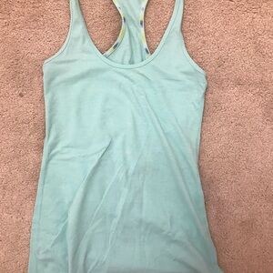 Lululemon Aqua Racerback Tank Top